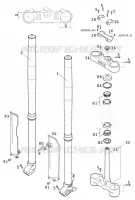 FRONT FORK / TRIPLE CLAMP for KTM EXC 2001
