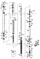 FRONT FORK (PARTS) for KTM EXC 2001