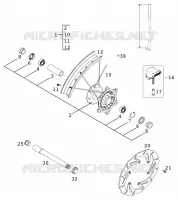 FRONT WHEEL for KTM EXC 2001