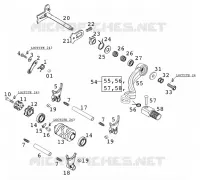 GEAR SHIFTING MECHANISM for KTM EXC 2001