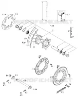 REAR WHEEL for KTM EXC 2001