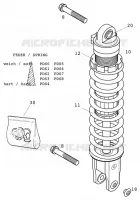 SHOCK ABSORBER for KTM EXC 2001