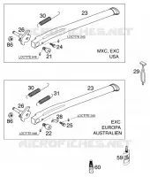 SIDE / MAIN STAND for KTM EXC 2001