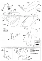 TANK / SEAT for KTM EXC 2001