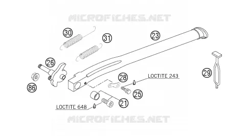 SIDE / MAIN STAND KTM MOTO 300 2006 EXC  300 EXC