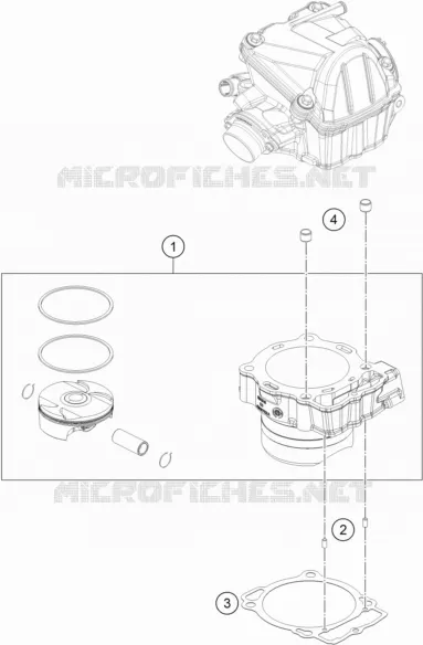 CYLINDER KTM MOTO 450 2018 EXC-F  450 EXC-F SIX DAYS