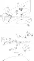 HEADLIGHT / TAIL LIGHT for KTM EXC-F 2014