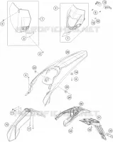 PLASTICS for KTM EXC-F 2014