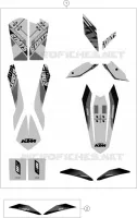 STICKERS for KTM EXC-F 2014