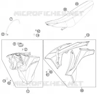 TANK / SEAT for KTM EXC-F 2014