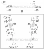 VALVES for KTM EXC-F 2014