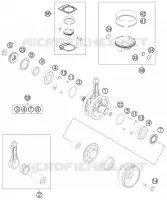 CRANKSHAFT / PISTON for KTM EXC-F 2013