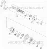 GEARBOX MAIN SHAFT for KTM EXC-F 2013