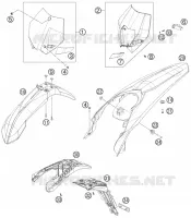 PLASTICS for KTM EXC-F 2013