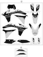 STICKERS for KTM EXC-F 2013