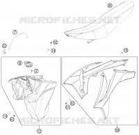 TANK / SEAT for KTM EXC-F 2013