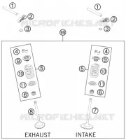VALVES for KTM EXC-F 2013