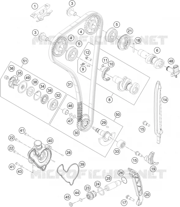 TIMING KTM MOTO 350 2014 EXC-F  350 EXC-F