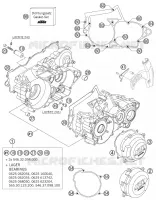 CRANKCASE for KTM EXC 2005