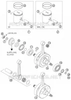 CRANKSHAFT / PISTON for KTM EXC 2005