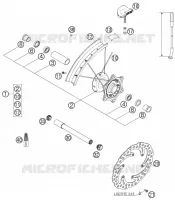 FRONT WHEEL for KTM EXC 2005