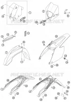 PLASTICS for KTM EXC 2005