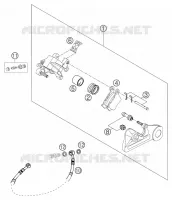 REAR BRAKE CALIPER for KTM EXC 2005