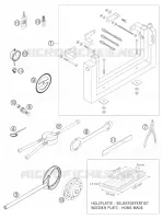 SPECIFIC TOOLS (ENGINE) for KTM EXC 2005