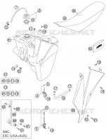 TANK / SEAT for KTM EXC 2005
