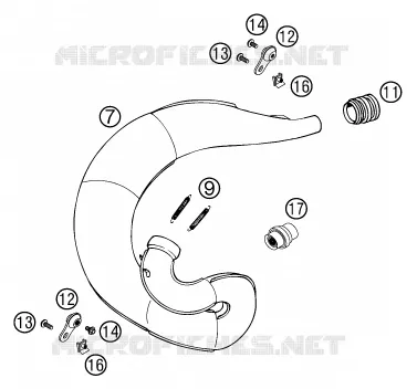 EXHAUST KTM MOTO 250 2003 EXC  250 EXC