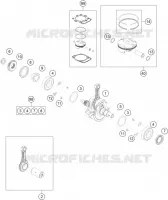 CRANKSHAFT / PISTON for KTM SX-F 2017