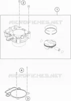 CYLINDER for KTM SX-F 2017