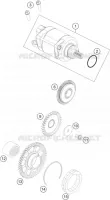 ELECTRIC STARTER MOTOR for KTM SX-F 2017
