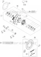 REAR WHEEL for KTM SX-F 2017