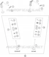 VALVES for KTM SX-F 2017