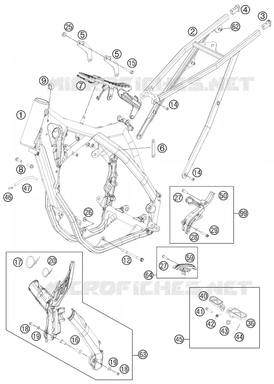 FRAME KTM MOTO 250 2013 SX-F  250 SX-F