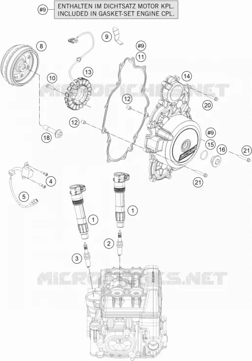 IGNITION SYSTEM KTM MOTO 1290 2016 SUPERDUKE  1290 SUPER DUKE R SPECIAL EDITION ABS