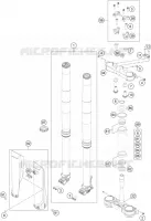FRONT FORK / TRIPLE CLAMP for KTM SX 2017