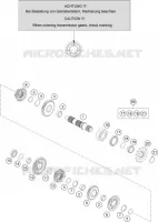 GEARBOX COUNTERSHAFT for KTM SX 2017