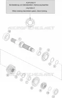 GEARBOX MAIN SHAFT for KTM SX 2017