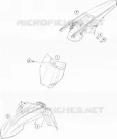 PLASTICS for KTM SX 2017