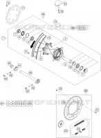 REAR WHEEL for KTM SX 2017