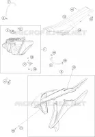 TANK / SEAT for KTM SX 2017