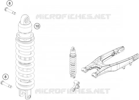 SHOCK ABSORBER KTM MOTO 125 2015 SX  125 SX