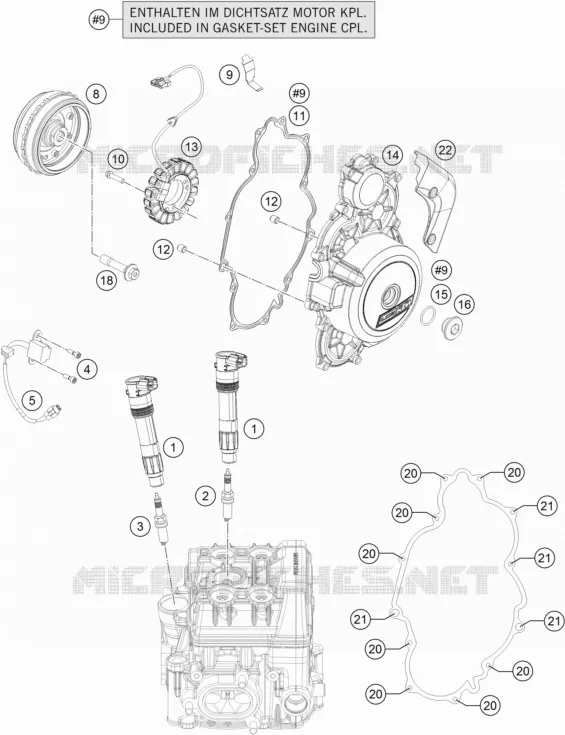 IGNITION SYSTEM KTM MOTO 1290 2018 SUPERDUKE  1290 SUPER DUKE R BLACK