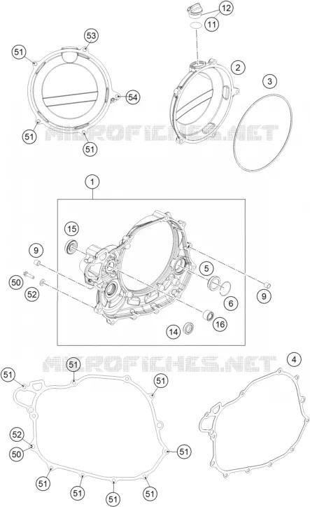 CLUTCH COVER KTM MOTO 450 2015 SX-F  450 SX-F