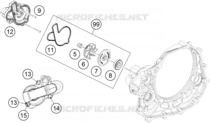 WATERPUMP KTM MOTO 450 2015 SX-F  450 SX-F