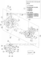 CRANKCASE for KTM SX-F 2018