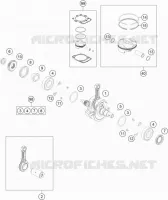 CRANKSHAFT / PISTON for KTM SX-F 2018