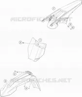 PLASTICS for KTM SX-F 2018